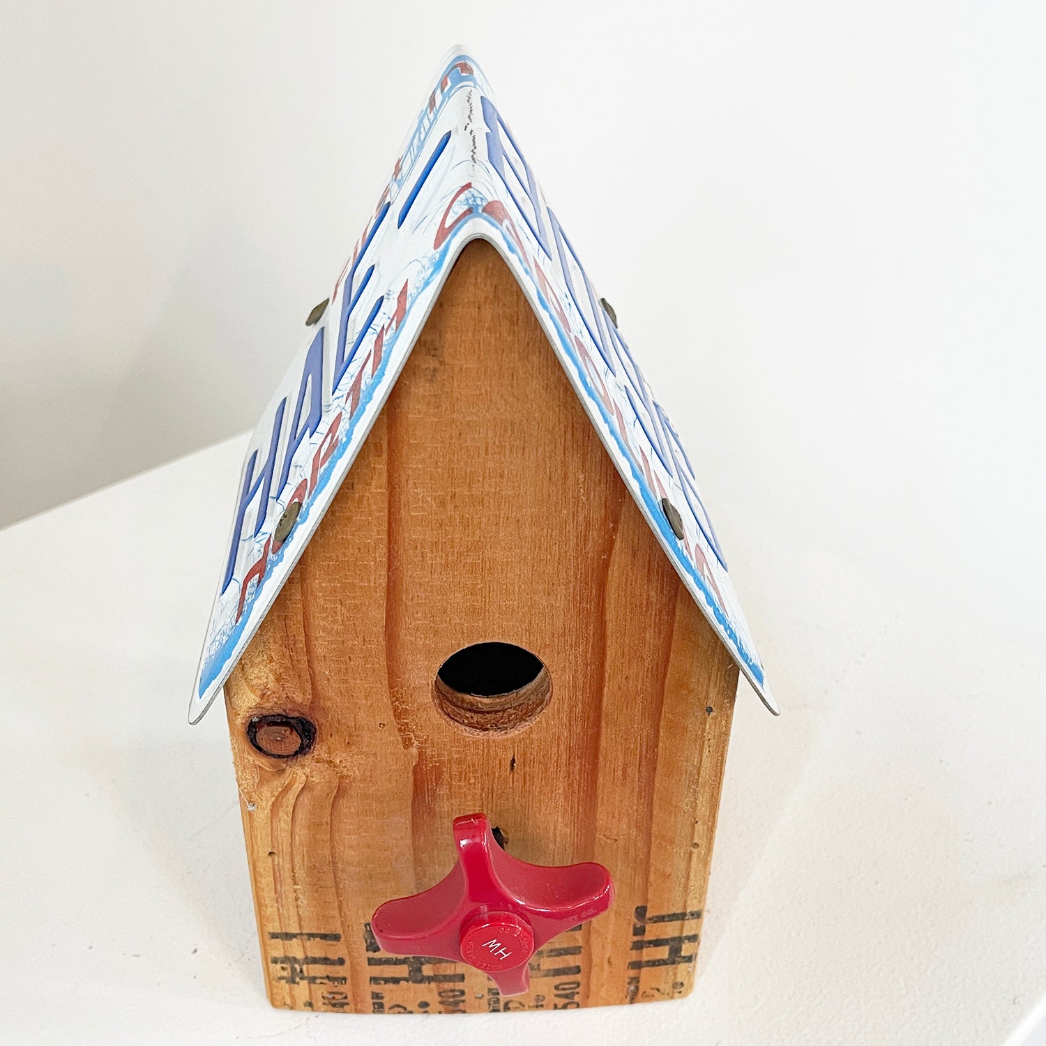 Reclaimed License Plate Birdhouse