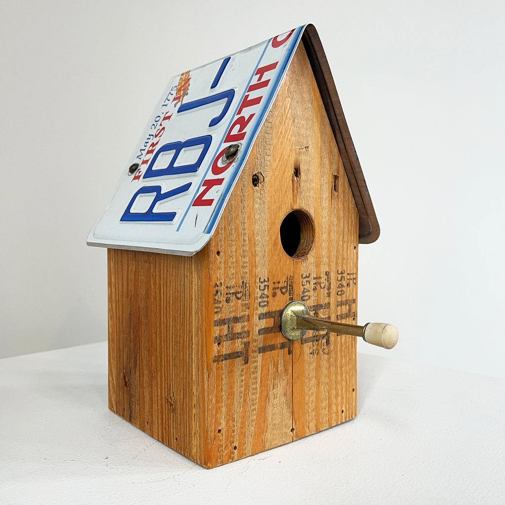 Reclaimed License Plate Birdhouse