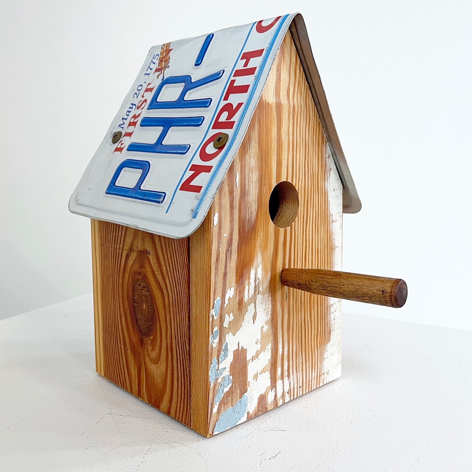 Reclaimed License Plate Birdhouse