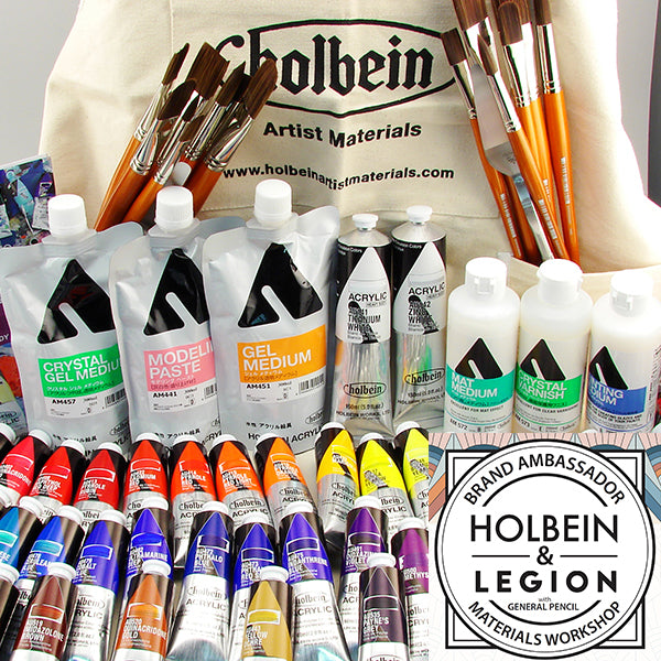 Holbein, Legion Paper, and General Pencil Acrylic Family Workshop - July 18, 1 - 3