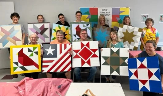 Barn Quilt Square Painting Class
