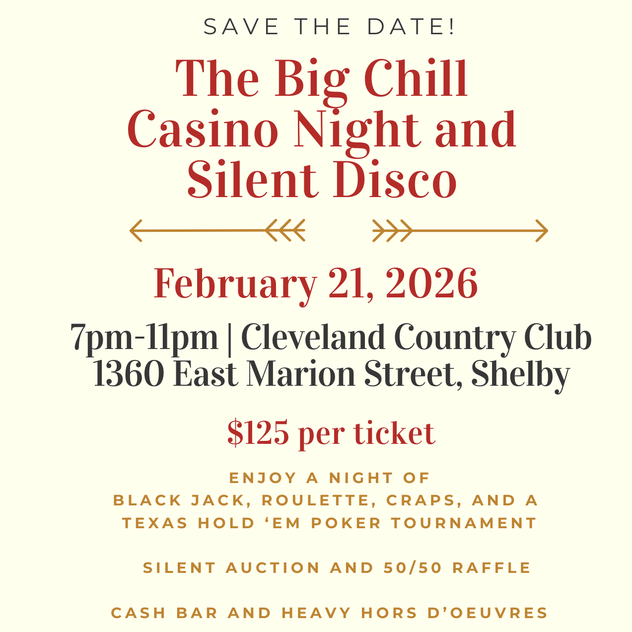 The Big Chill Casino Night & Silent Disco TICKETS
