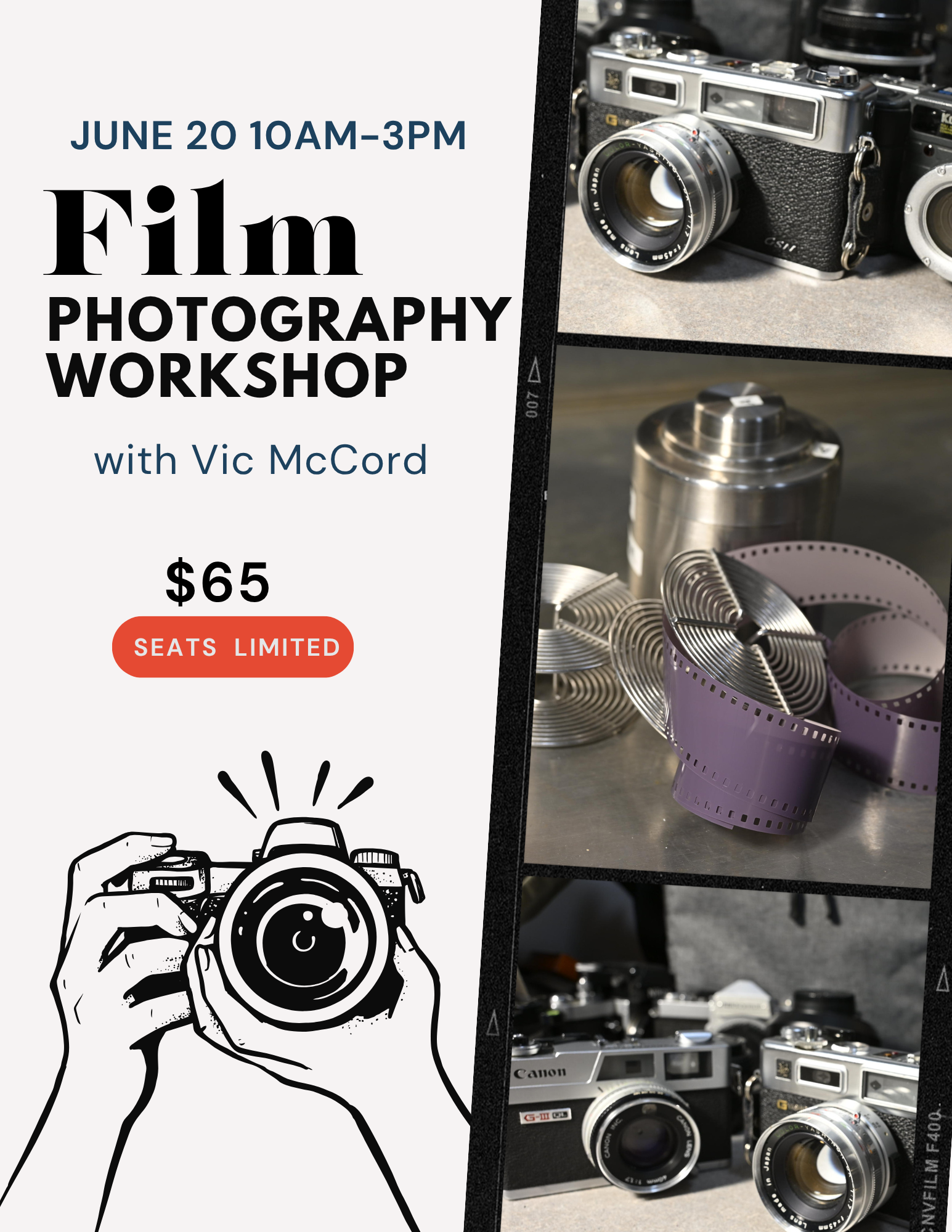 Film Photography Workshop - JUNE 20 10AM-3PM