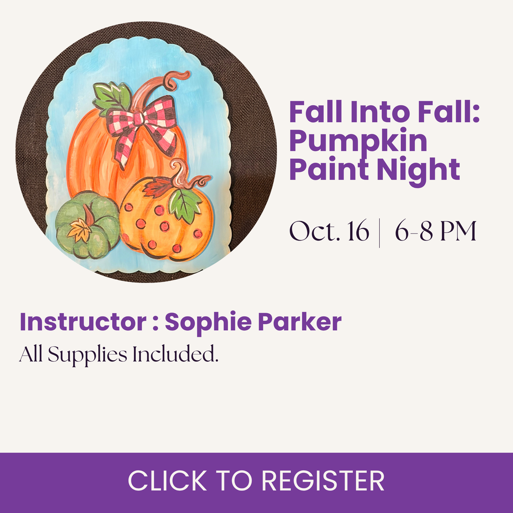 Fall Into Fall: Pumpkin Paint Night