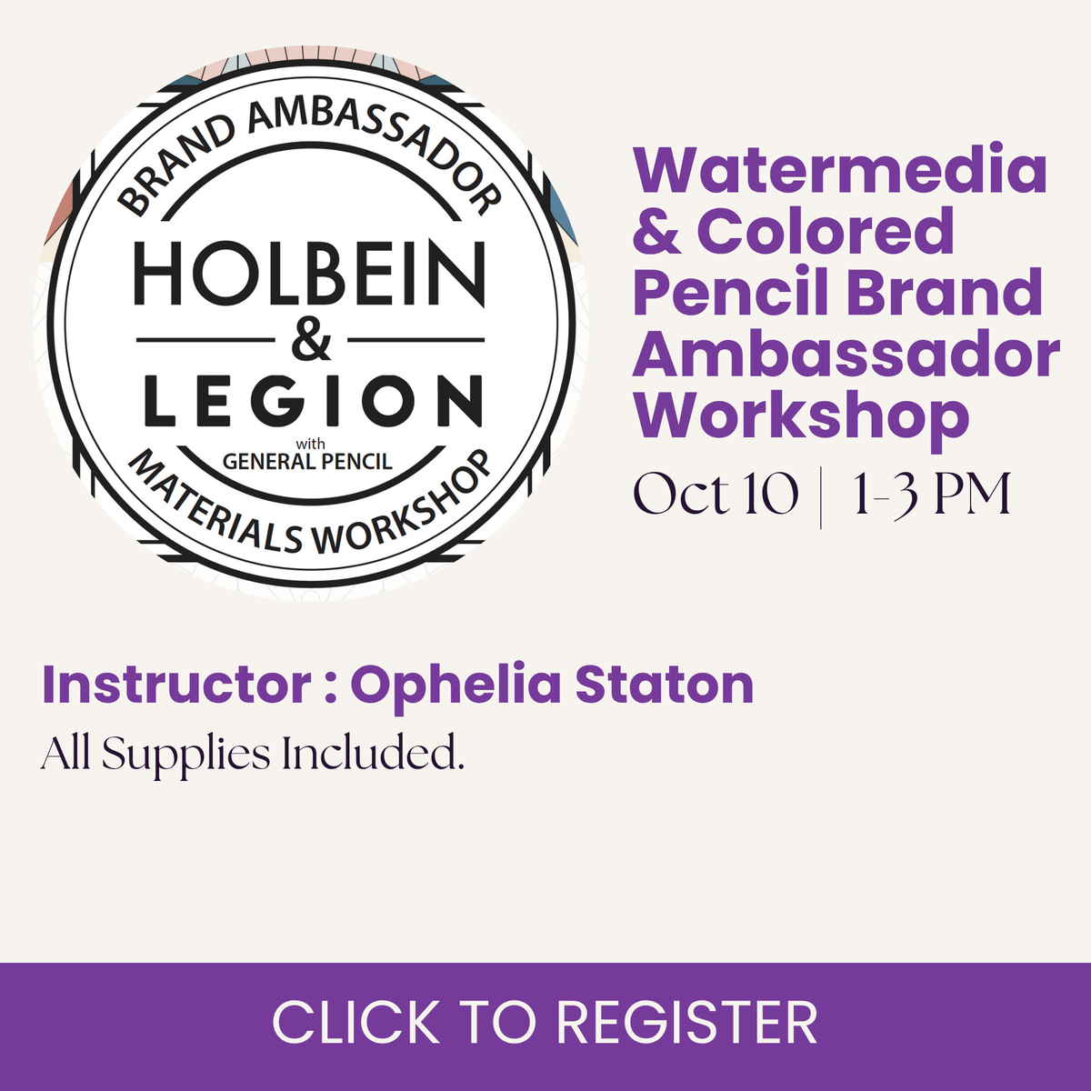 Watermedia & Colored Pencil Brand Ambassador Workshop