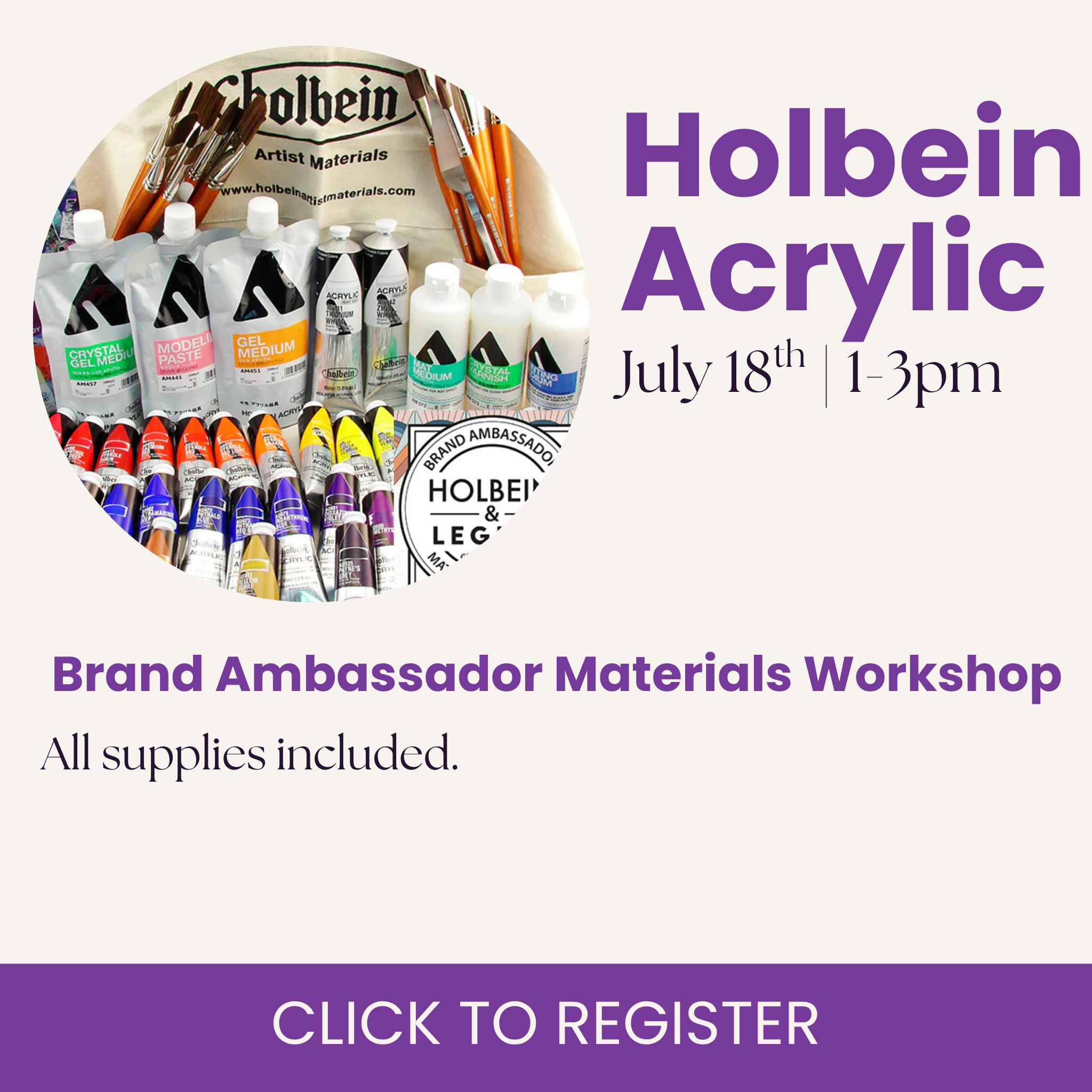 Holbein, Legion Paper, and General Pencil Acrylic Family Workshop