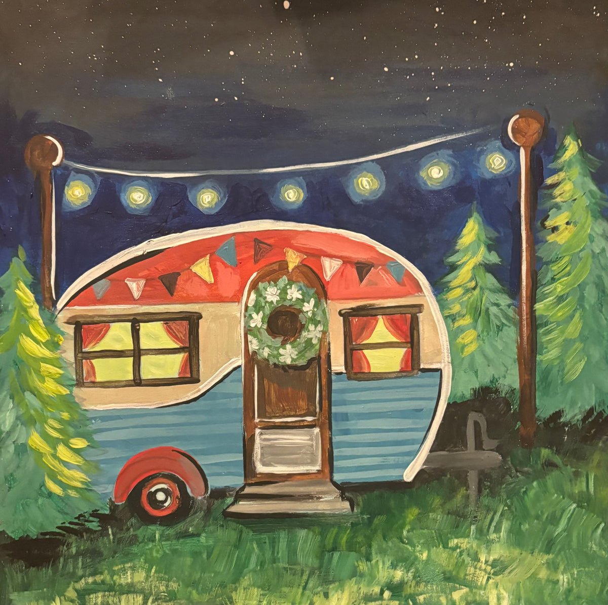 Vintage Camper Paint Night