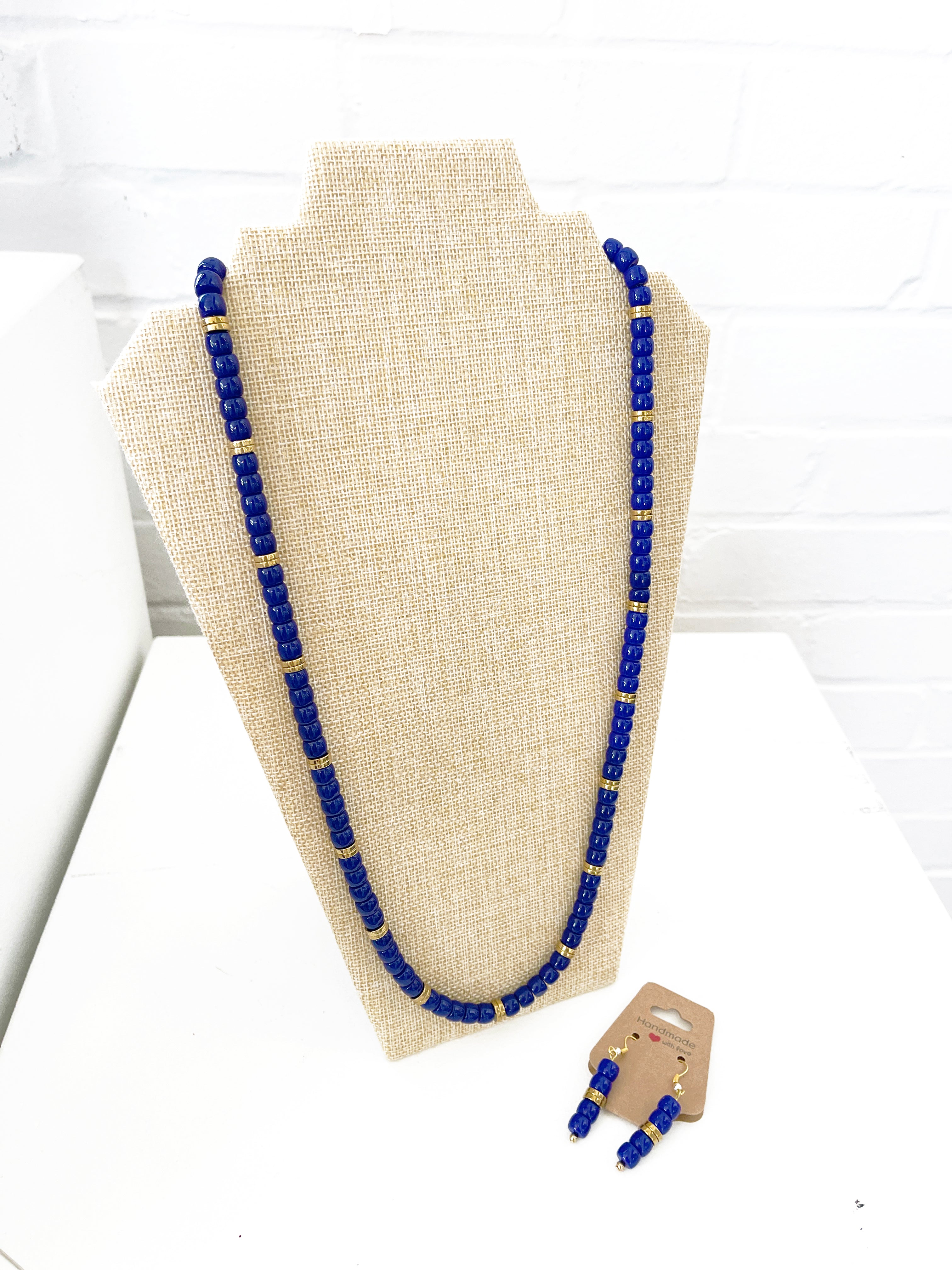 Blue & Gold Necklace