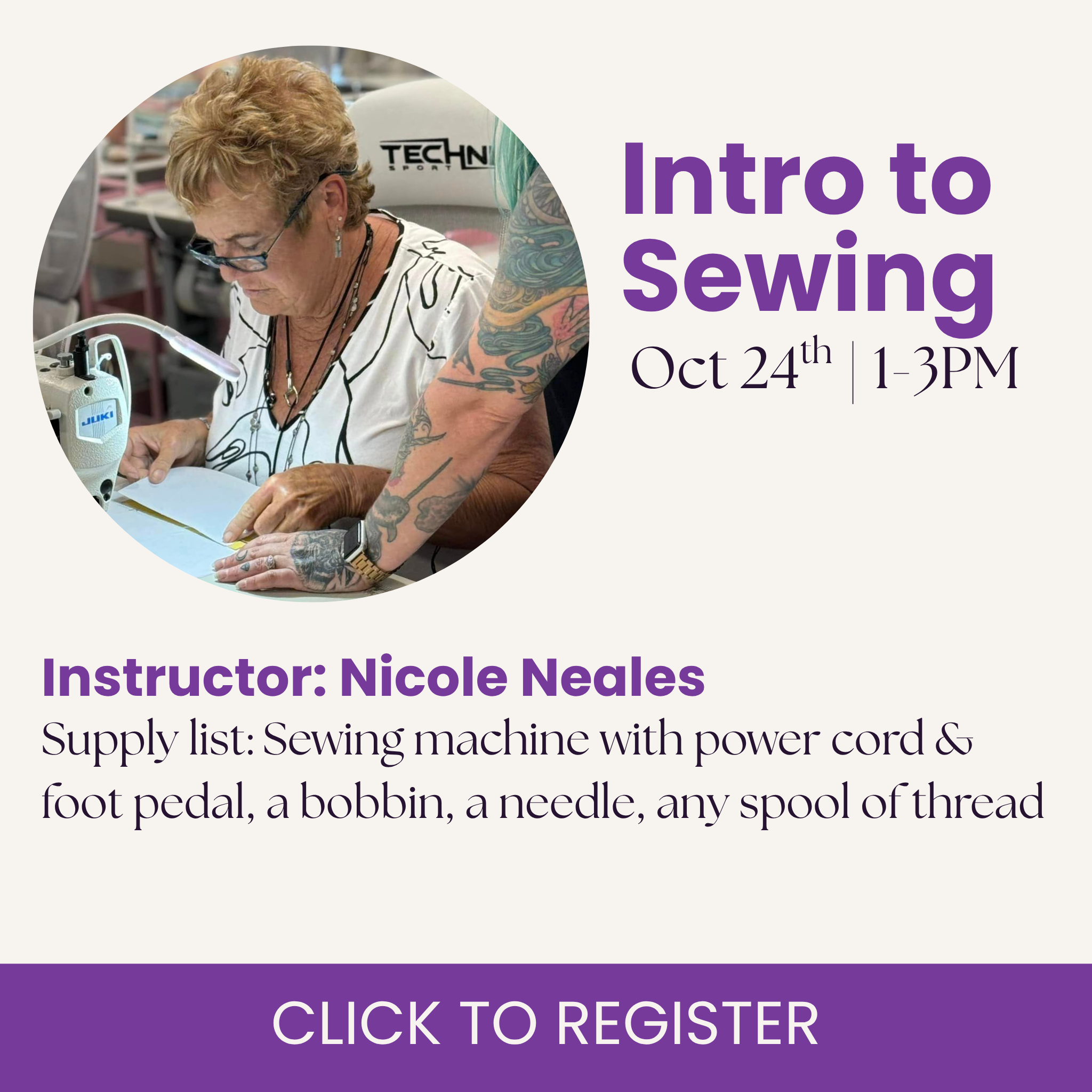 Intro to Sewing