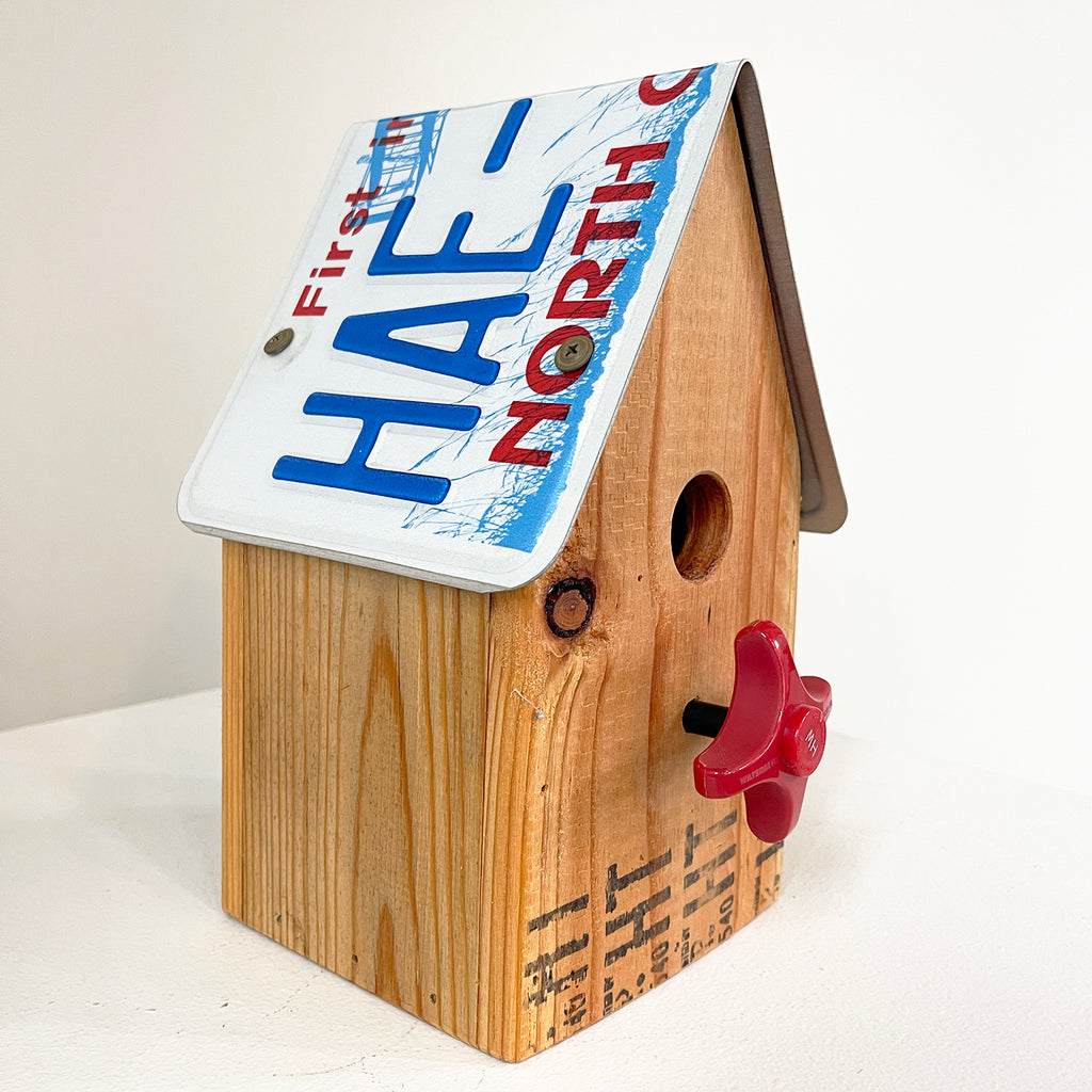 Reclaimed License Plate Birdhouse