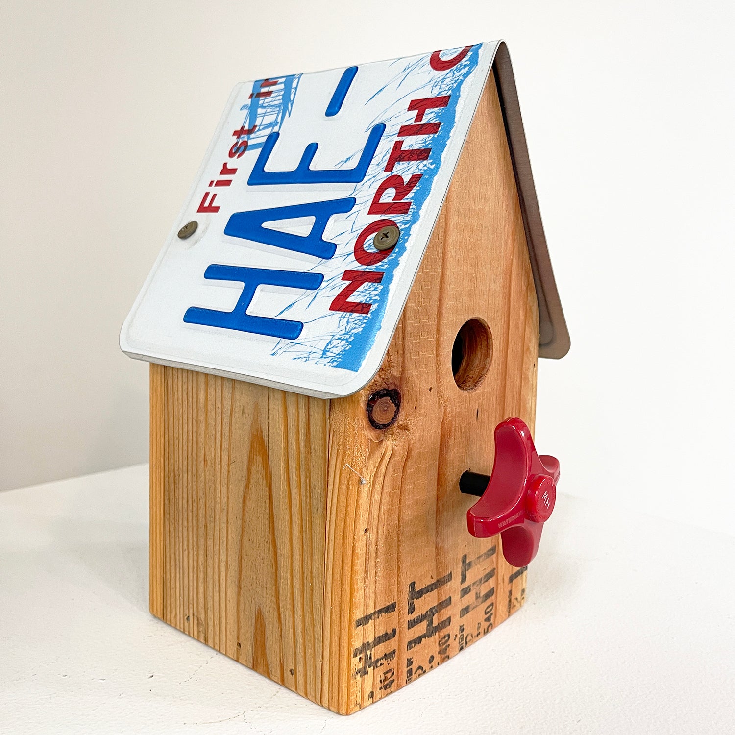Reclaimed License Plate Birdhouse