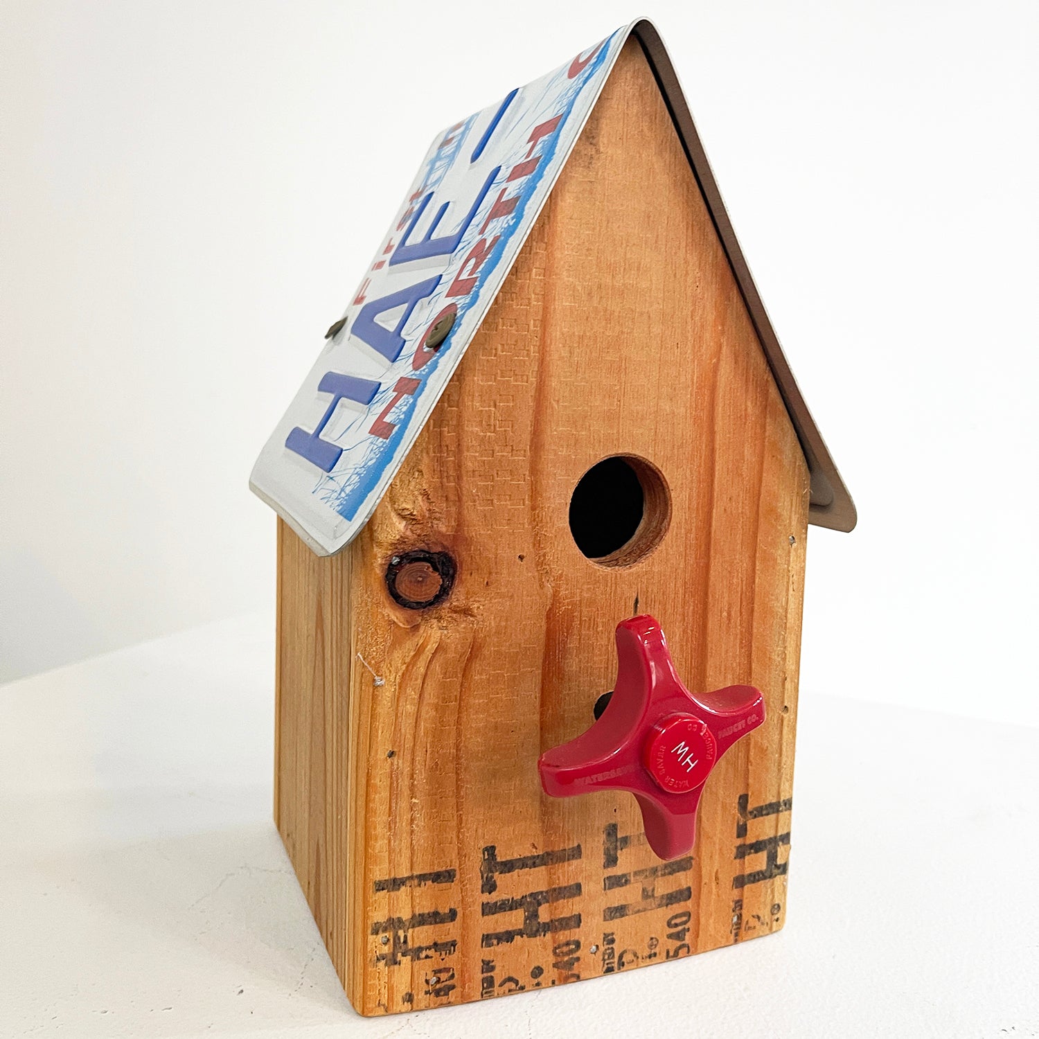 Reclaimed License Plate Birdhouse