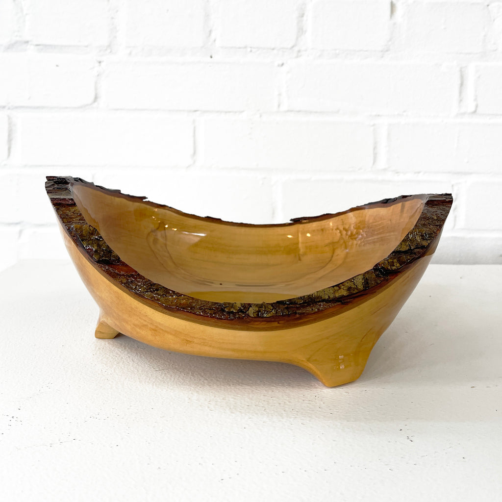 Hand-Turned Raw Edge Bowl
