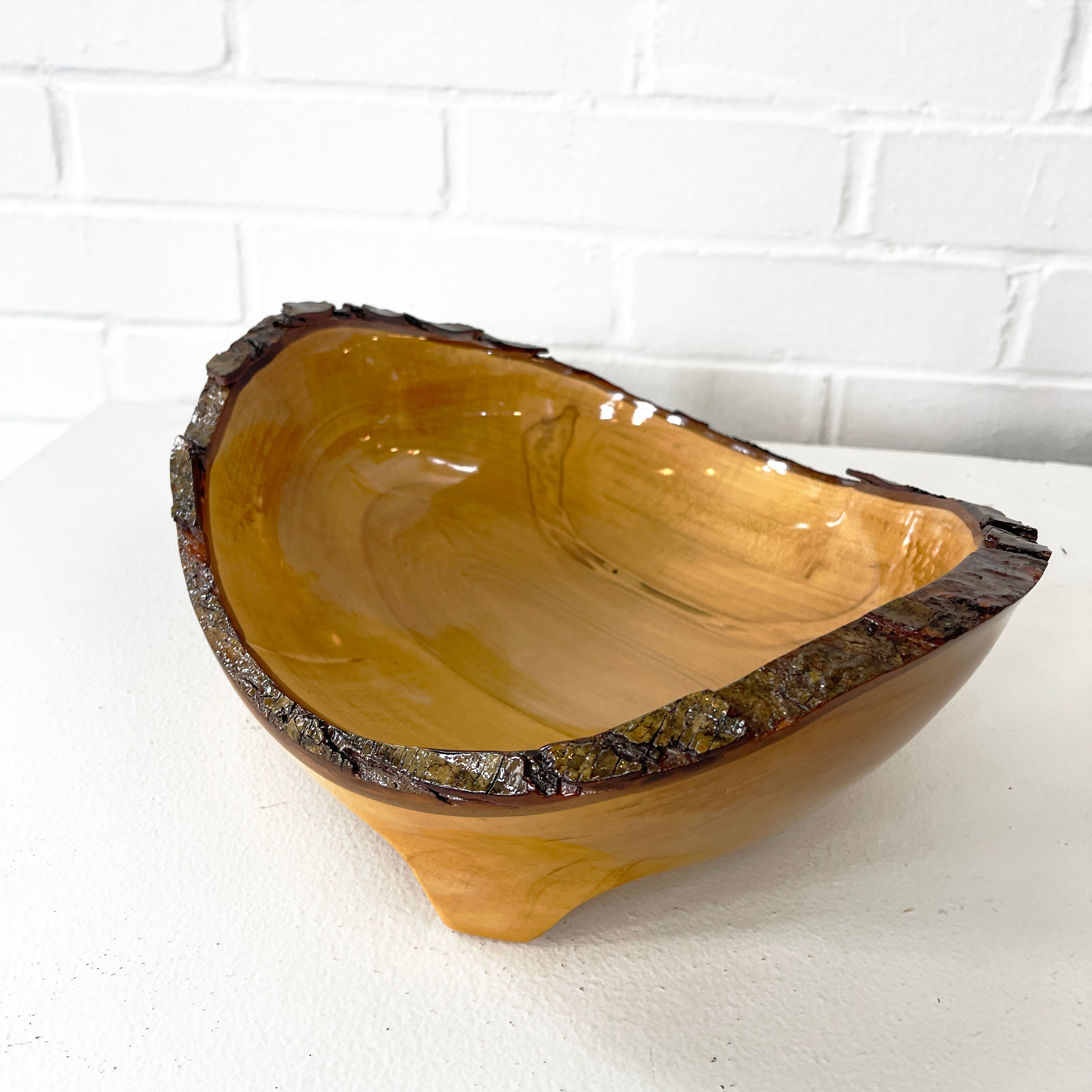 Hand-Turned Raw Edge Bowl