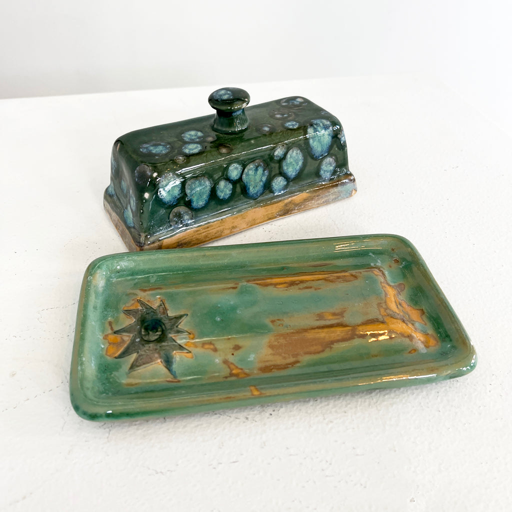 Blue & Green Butter Dish