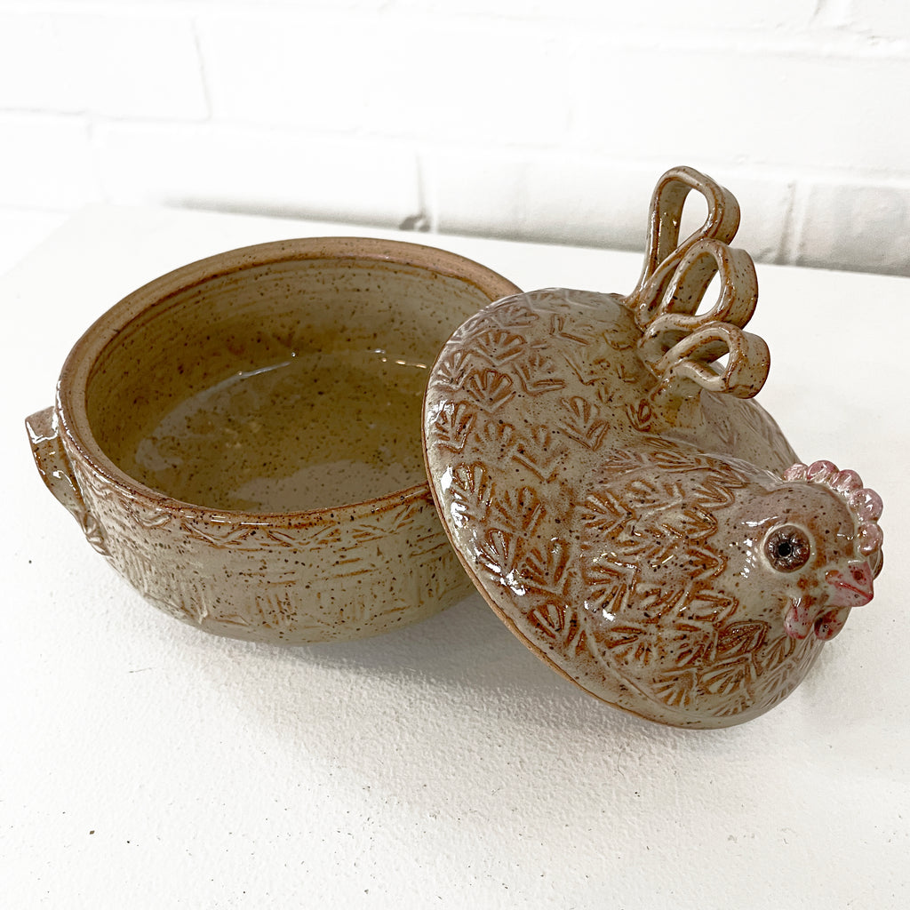 Mother Hen Covered Bowl