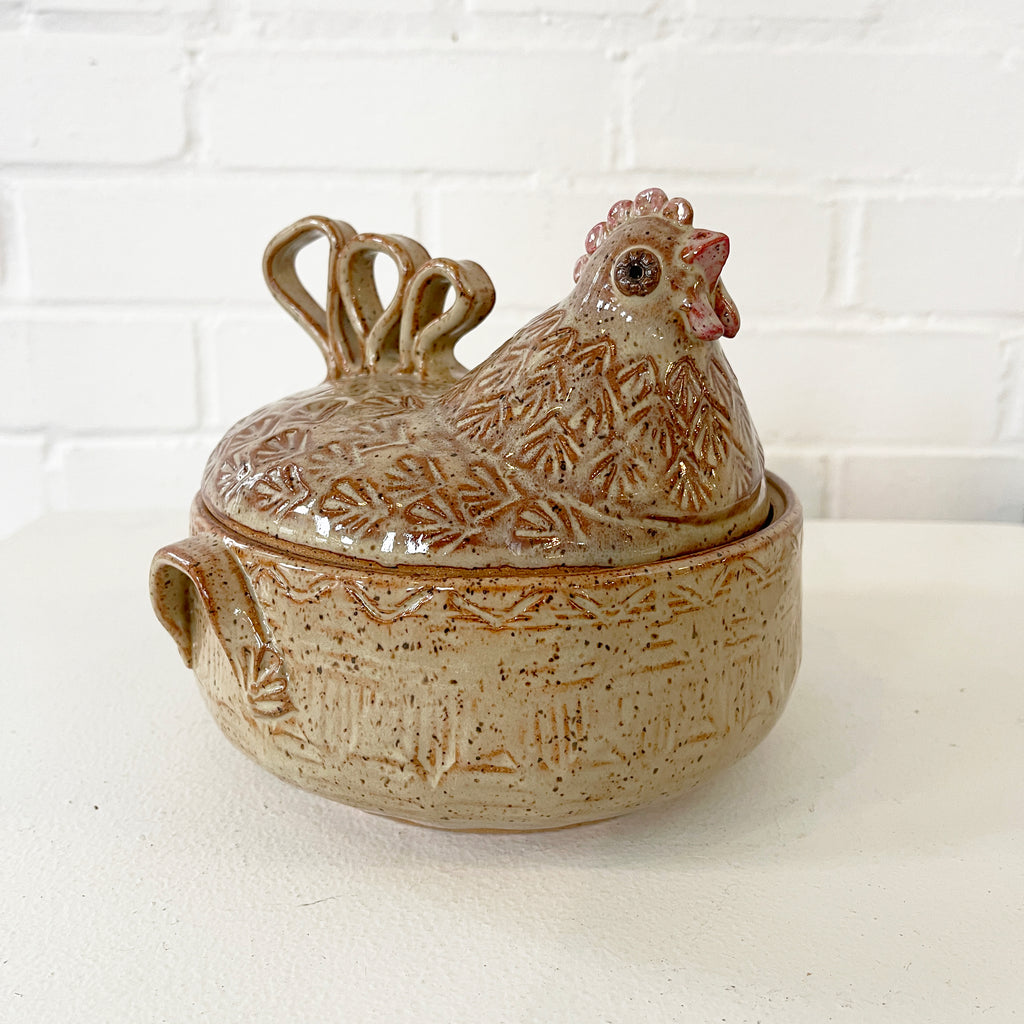 Mother Hen Covered Bowl