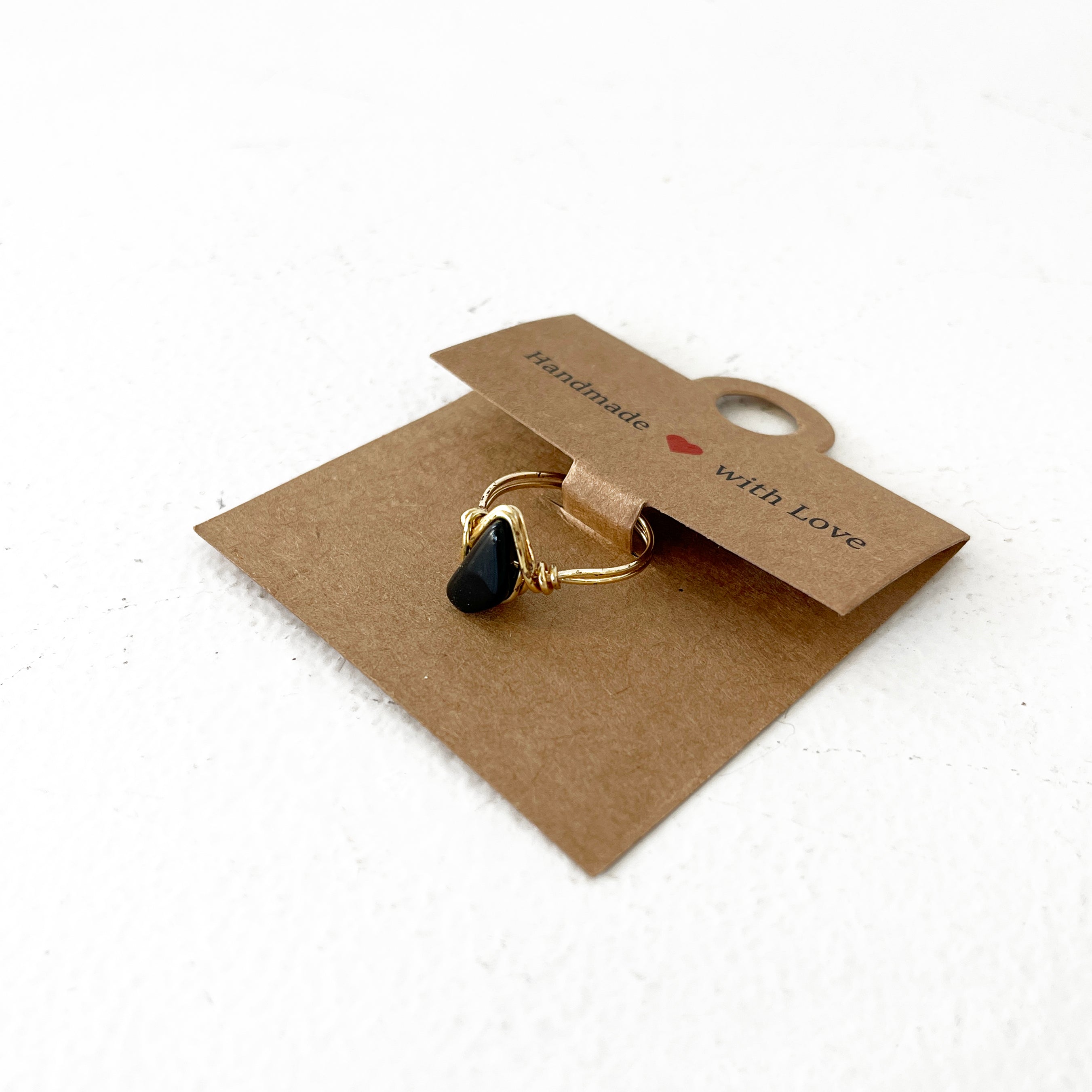 Quiet Strength Obsidian Ring