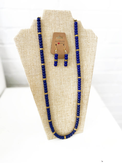 Blue & Gold Necklace