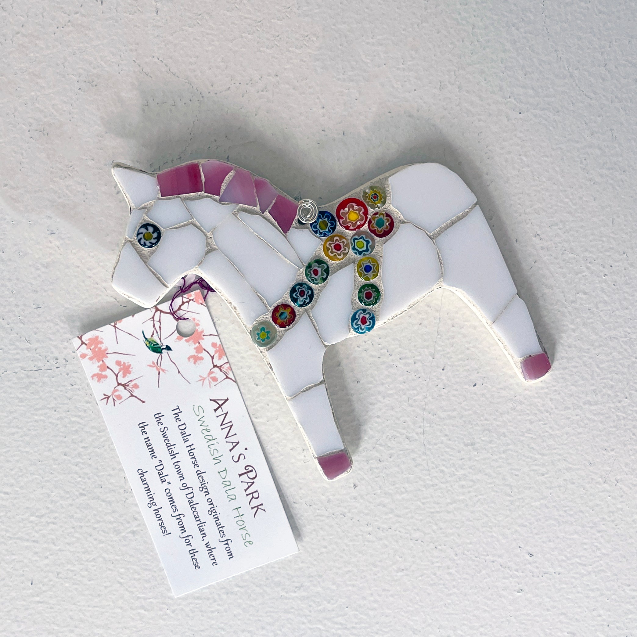 Mosaic Swedish Dala Horse