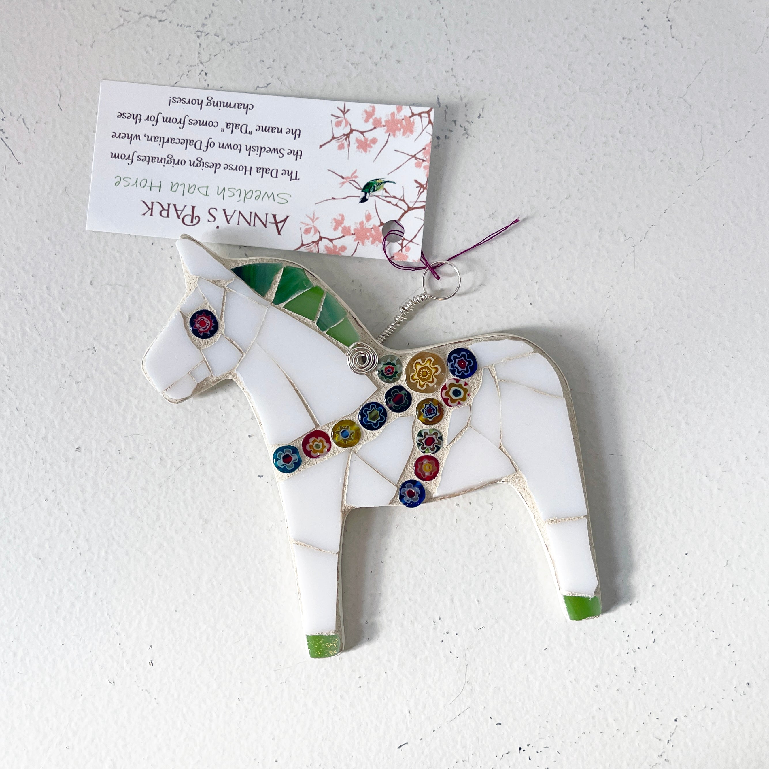 Mosaic Swedish Dala Horse