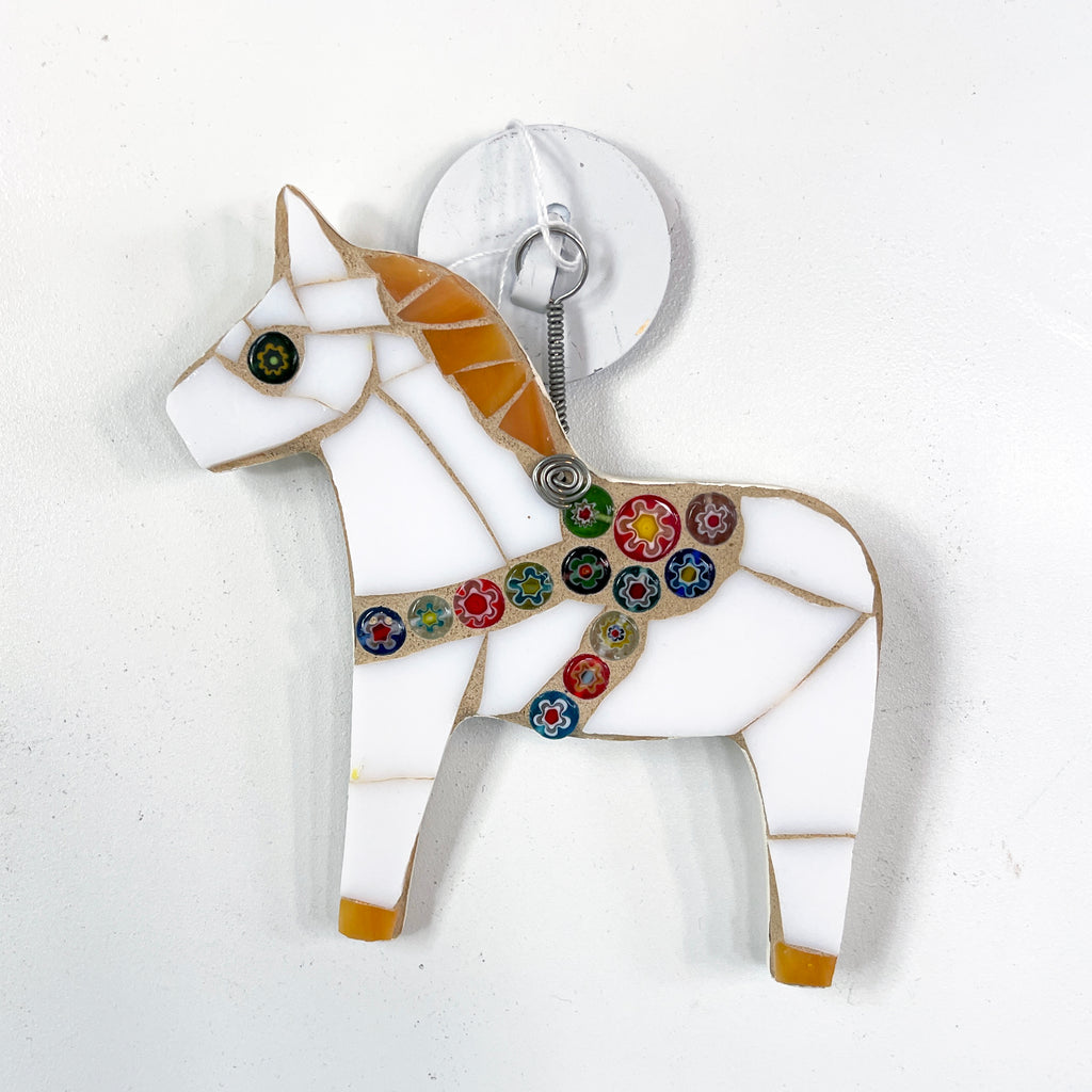 Mosaic Swedish Dala Horse
