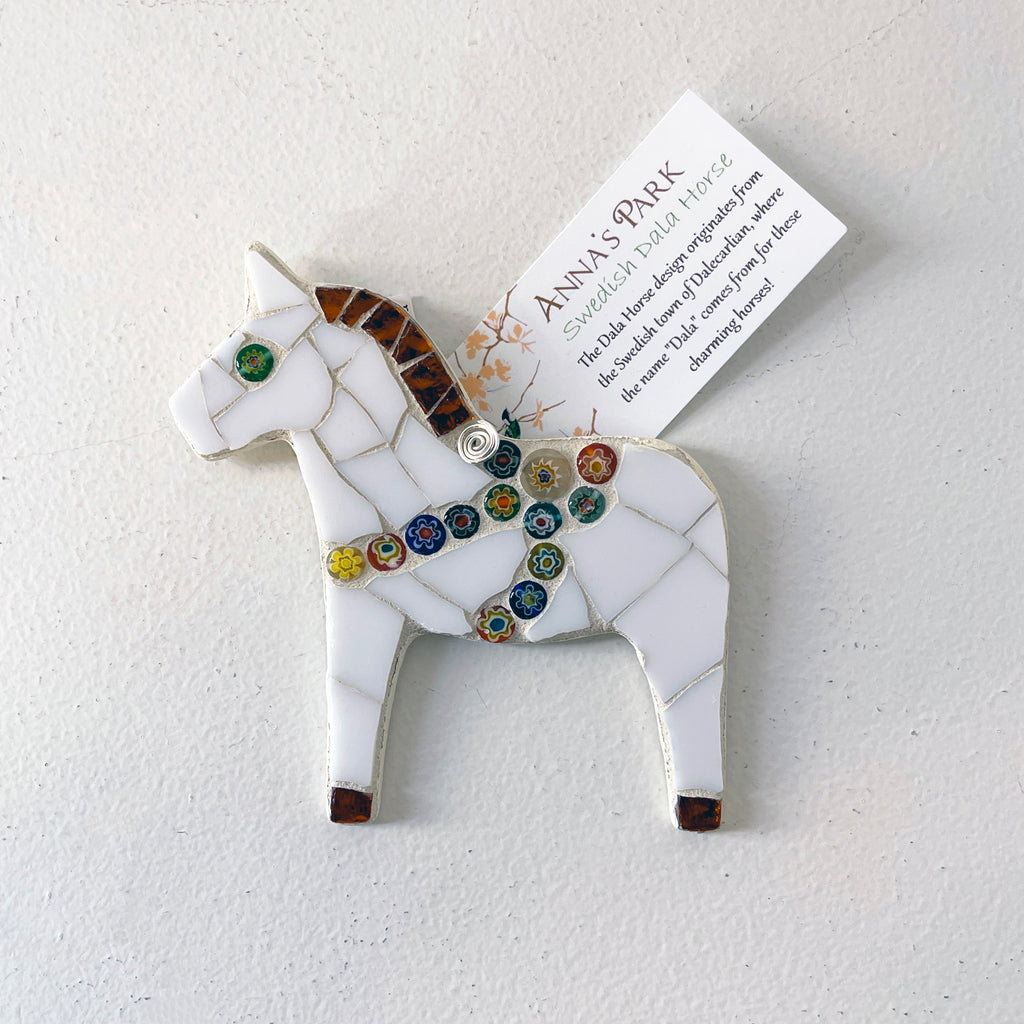 Mosaic Swedish Dala Horse