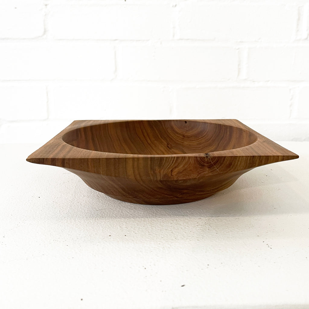 Handcrafted Wood Serving Bowl