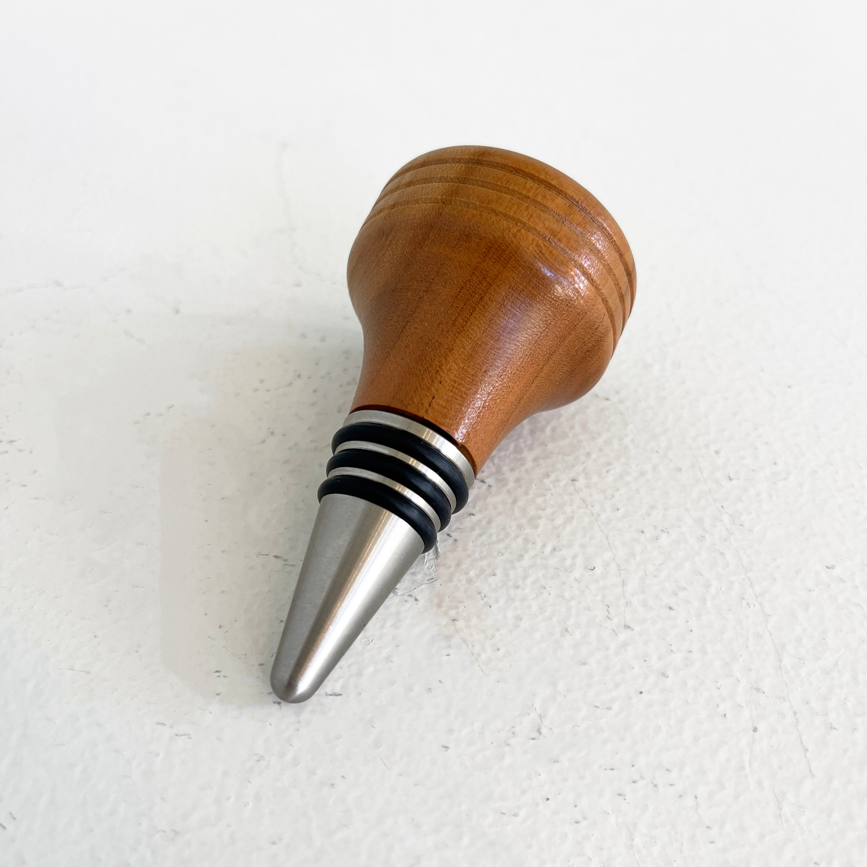 Hand-Turned Wood Wine Stopper