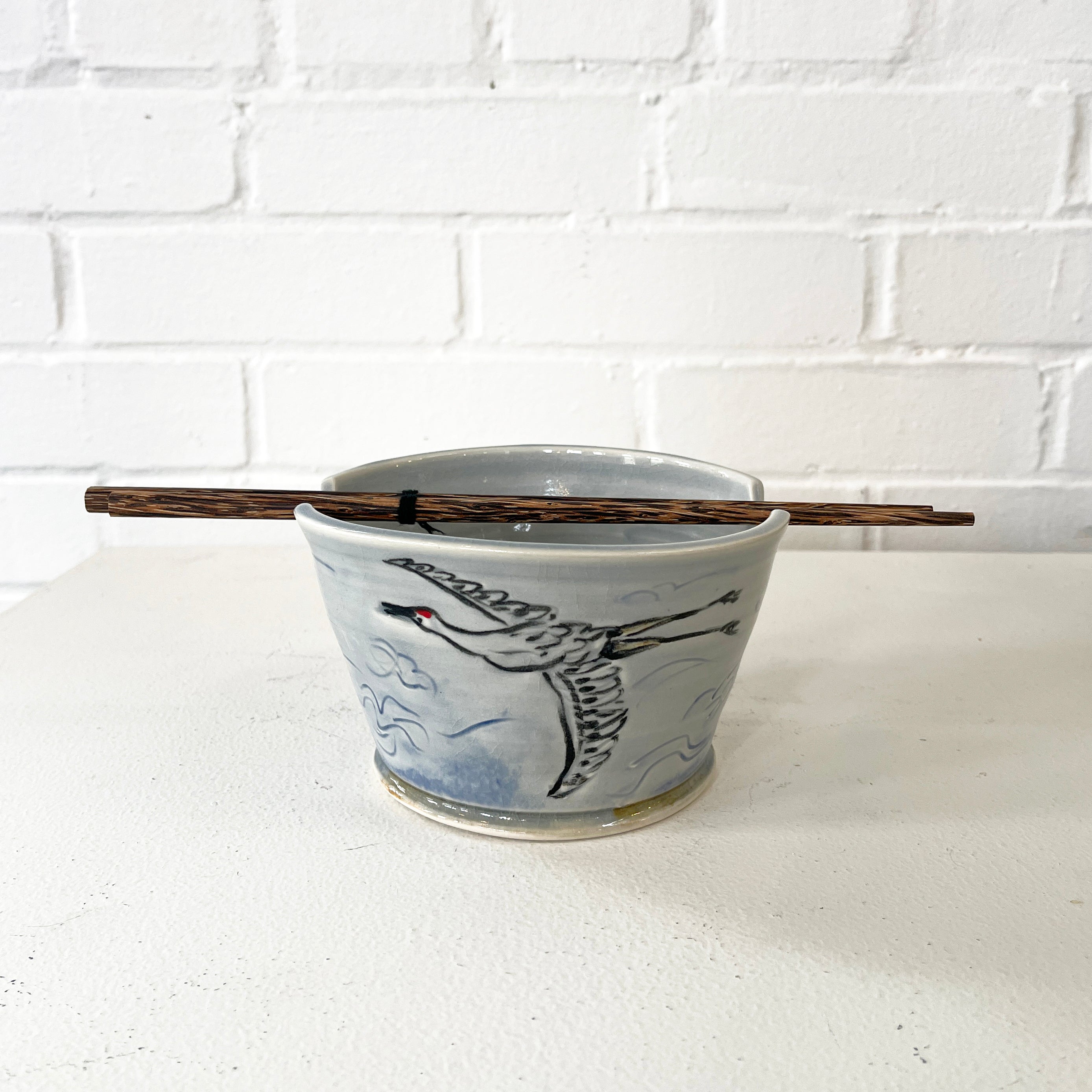 Crane in Gentle Flight Noodle Bowl
