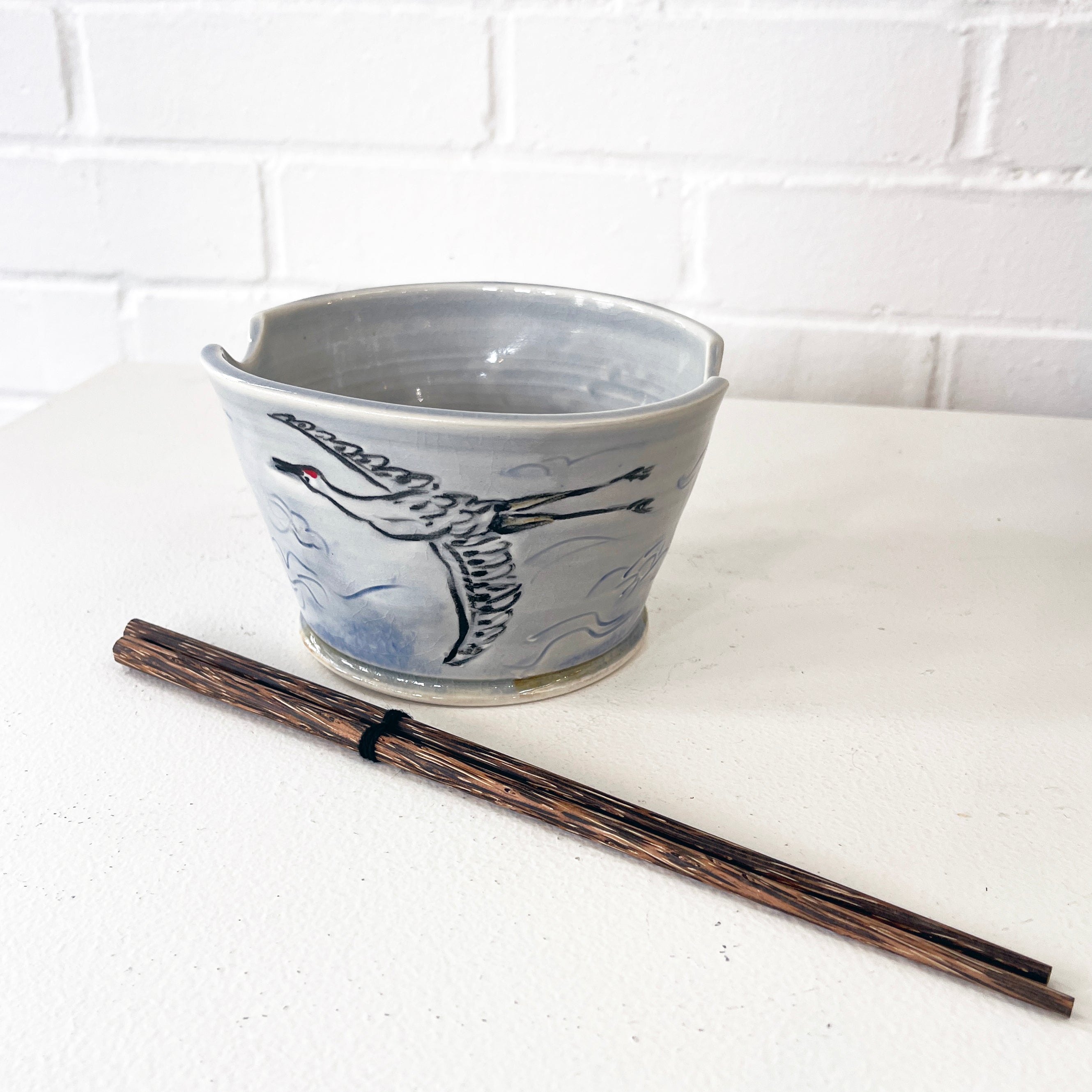 Crane in Gentle Flight Noodle Bowl