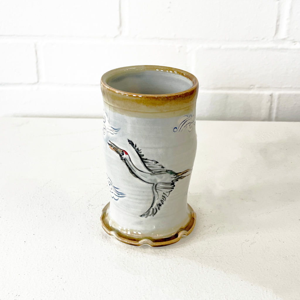 Crane in Quiet Flight Tumbler